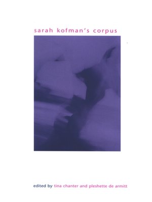 cover image of Sarah Kofman's Corpus